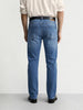 Men's Blue Slim Fit Solid Casual Jeans