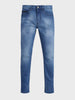 Men's Blue Slim Fit Solid Casual Jeans