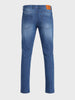 Men's Blue Slim Fit Solid Casual Jeans