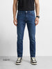 Men's Blue Slim Fit Solid Casual Jeans