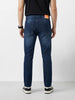 Men's Blue Slim Fit Solid Casual Jeans