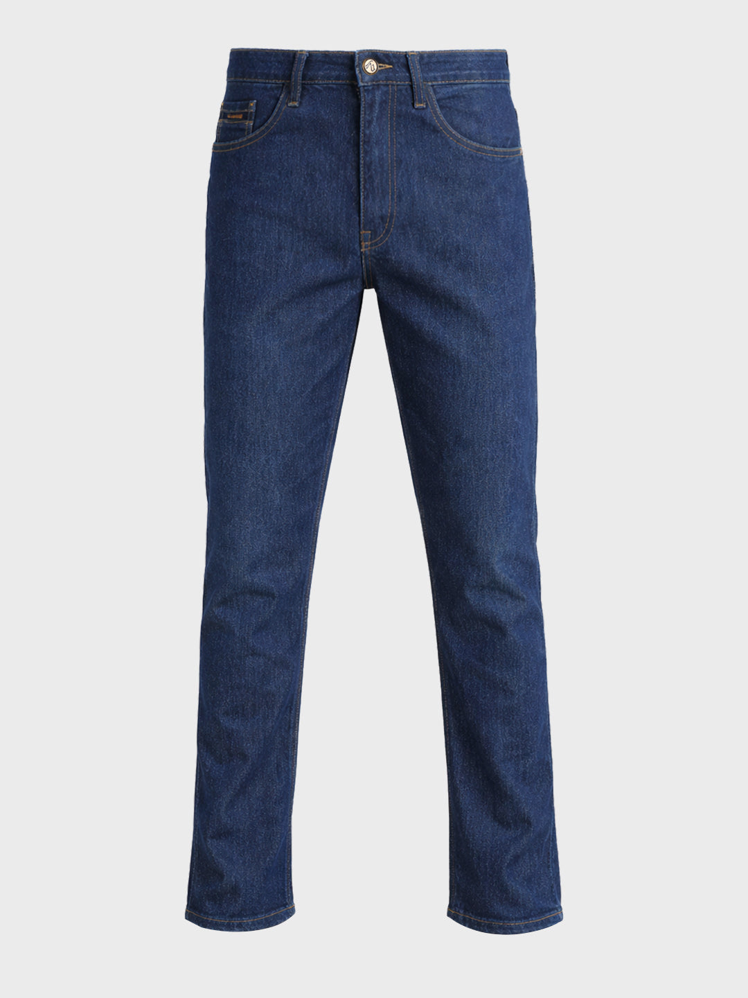 Men's Blue Slim Fit Solid Casual Jeans