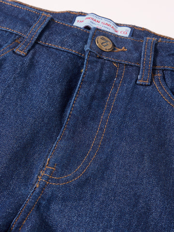 Men's Blue Slim Fit Solid Casual Jeans