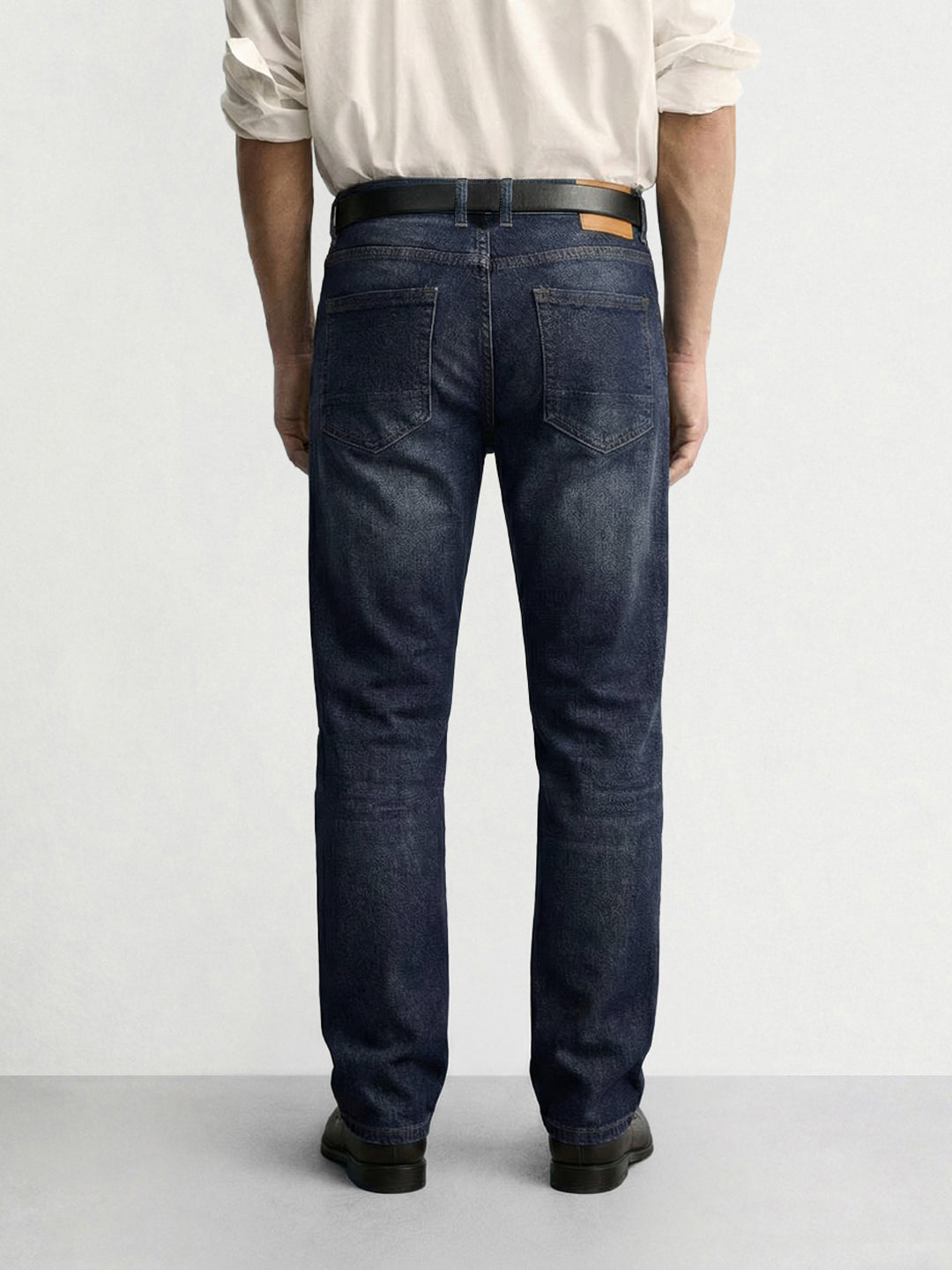 Men's Blue Slim Fit Solid Casual Jeans