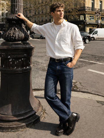 Men's Blue Slim Fit Solid Casual Jeans