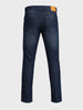 Men's Blue Slim Fit Solid Casual Jeans