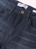 Men's Blue Slim Fit Solid Casual Jeans