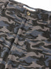 Men's Grey Relaxed Fit Color Blocked Utility Cargo