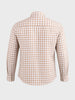 Men's Khaki Regular Fit Checkered Casual Shirts