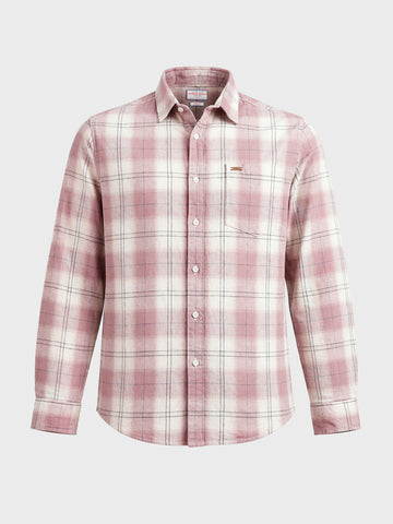 Men's Purple Regular Fit Checkered Casual Shirts