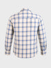 Men's Navy Blue Regular Fit Checkered Casual Shirts