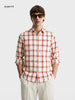Men's Red Regular Fit Checkered Casual Shirts