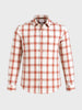 Men's Red Regular Fit Checkered Casual Shirts