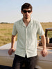 Men's Grey Relaxed Fit Solid Casual Shirt