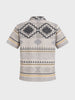 Men's Grey Relaxed Fit Printed Casual Shirt