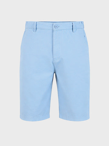Men's Blue Slim Fit Solid Casual Shorts