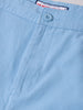 Men's Blue Slim Fit Solid Casual Shorts