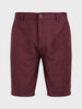 Men's Maroon Slim Fit Solid Casual Short