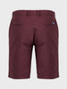 Men's Maroon Slim Fit Solid Casual Short