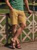 Men's Beige Slim Fit Solid Casual Shorts