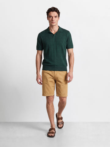 Men's Beige Slim Fit Solid Casual Shorts