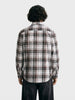 Men's Brown Slim Fit Checkered Casual Shirt