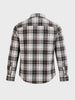 Men's Brown Slim Fit Checkered Casual Shirt