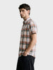 Men's Green Slim Fit Checkered Casual Shirt
