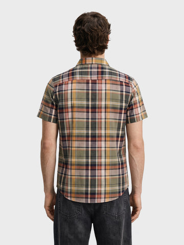 Men's Multicolor Slim Fit Checkered Casual Shirt