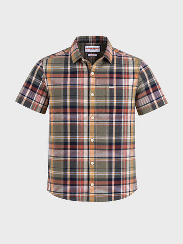Men's Multicolor Slim Fit Checkered Casual Shirt