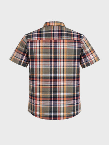 Men's Multicolor Slim Fit Checkered Casual Shirt