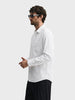 Men's White Slim Fit Solid Casual Shirt