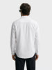 Men's White Slim Fit Solid Casual Shirt