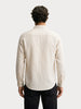 Men's Beige Slim Fit Solid Casual Shirt