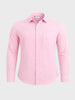 Men's Pink Slim Fit Solid Casual Shirt