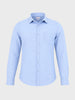 Men's Blue Slim Fit Solid Casual Shirt