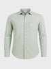 Men's Green Slim Fit Solid Casual Shirt