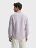 Men's Grey Slim Fit Solid Casual Shirt