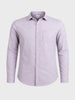 Men's Grey Slim Fit Solid Casual Shirt
