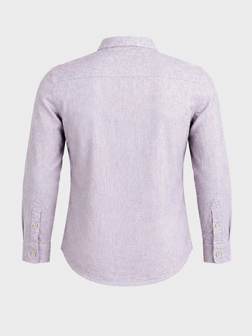 Men's Grey Slim Fit Solid Casual Shirt