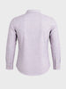 Men's Grey Slim Fit Solid Casual Shirt