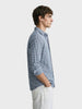 Men's Blue Regular Fit Checkered Casual Shirt