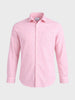 Men's Pink Regular Fit Checkered Casual Shirt