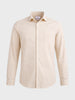 Men's Beige Regular Fit Striped Casual Shirt