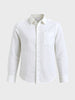 Men's White Slim Fit Solid Casual Shirts