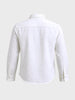 Men's White Slim Fit Solid Casual Shirts