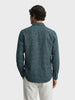 Men's Teal Slim Fit Solid Casual Shirts