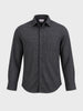 Men's Black Slim Fit Solid Casual Shirts