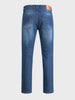 Men's Blue Slim Fit Solid Street Jeans