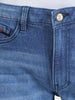 Men's Blue Slim Fit Solid Street Jeans